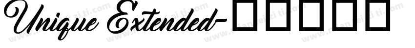Unique Extended字体转换